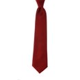 thumbnail image 2 of NYFASHION101 Men's Solid Color Polyester Tie PS64-Crimson, 2 of 3