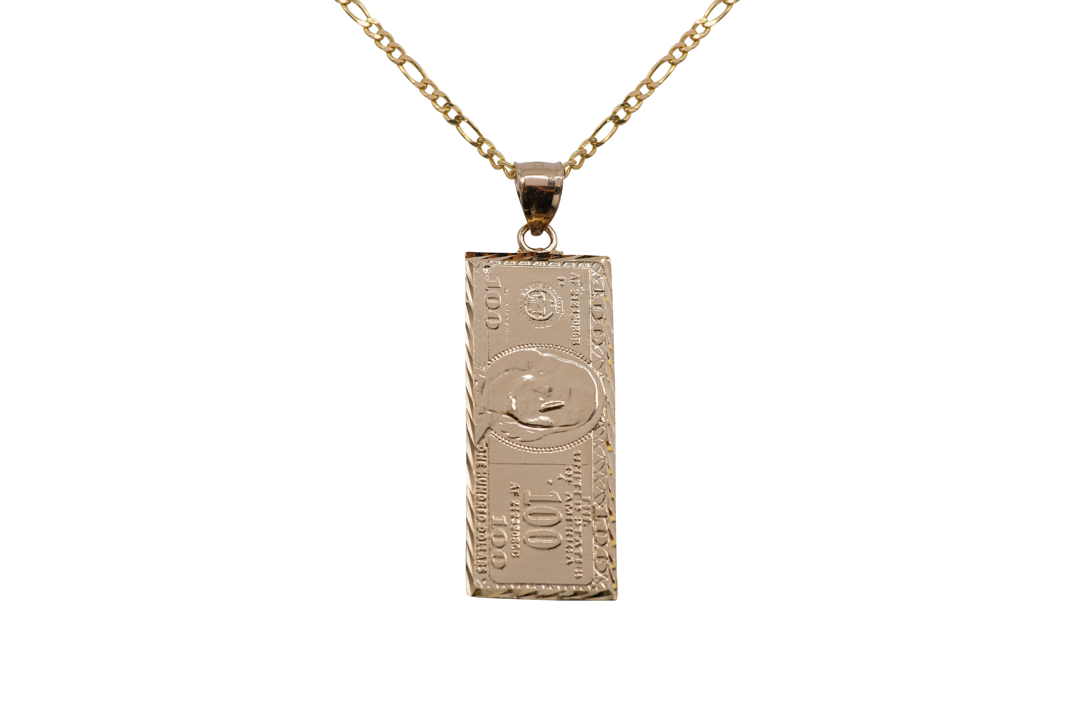 One Hundred Dollar Bill Pendant 