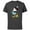 Charcoal, variant on Disney Minnie Mouse Flower Hat - Short Sleeve Cotton T-Shirt for Adults -Customized-Black