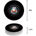thumbnail image 1 of RYLABLUE Merry Christmas Santa Claus Set of 8 Round Coaster for Drinks, Absorbent Ceramic Stone Coasters Cup Mat with Cork Base for Home Kitchen Room Coffee Table Bar Decor, 1 of 5