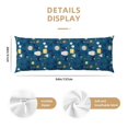 thumbnail image 2 of Bixox Various Lights Print Body Pillow Cover with Zipper Closure, Cozy Fuzzy Fleece Body Pillow Case Cover 20 x 54 Inches,Long Body Pillow Pillowcase, 2 of 6