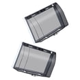 thumbnail image 1 of Raindrops 2pcs Light Switch Covers Black Plastic Waterproof Cover for Home Safety General Consumers, 1 of 8