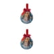 thumbnail image 4 of Bola de adornos transparentes Monstrate para la decoración del árbol de Navidad Tipo4-Amarillo 2Conjunto, 4 of 6