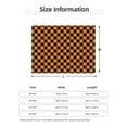 thumbnail image 2 of Throw Blanket for Couch Sofa and Bed, halloween plaid print Soft Plush Throw Blanket, Fuzzy Cuteness Comfy Warm Washable Flannel Blanket Throws for All Season, 2 of 8