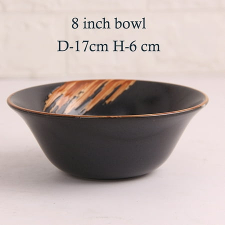 

Homeex Japanese Sushi Ceramic Dinner Set 8inch bowl