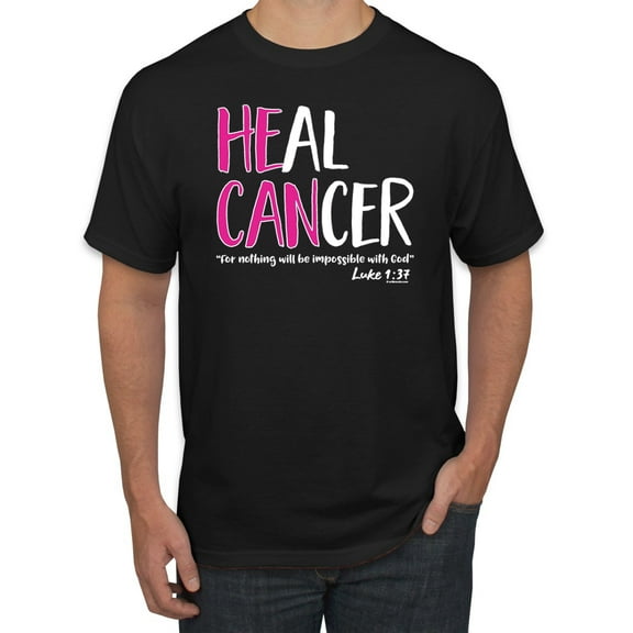 Faith Jesus Believe Awareness Men's Graphic T-Shirt, Black, Small