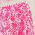 thumbnail image 4 of Shadoumai Girls Swimsuit Solid Ribbed 3 Piece Bikini Tropical Floral Bathing Suit for Girls Modest Swimwear with Cover Up 9-16y, 4 of 9