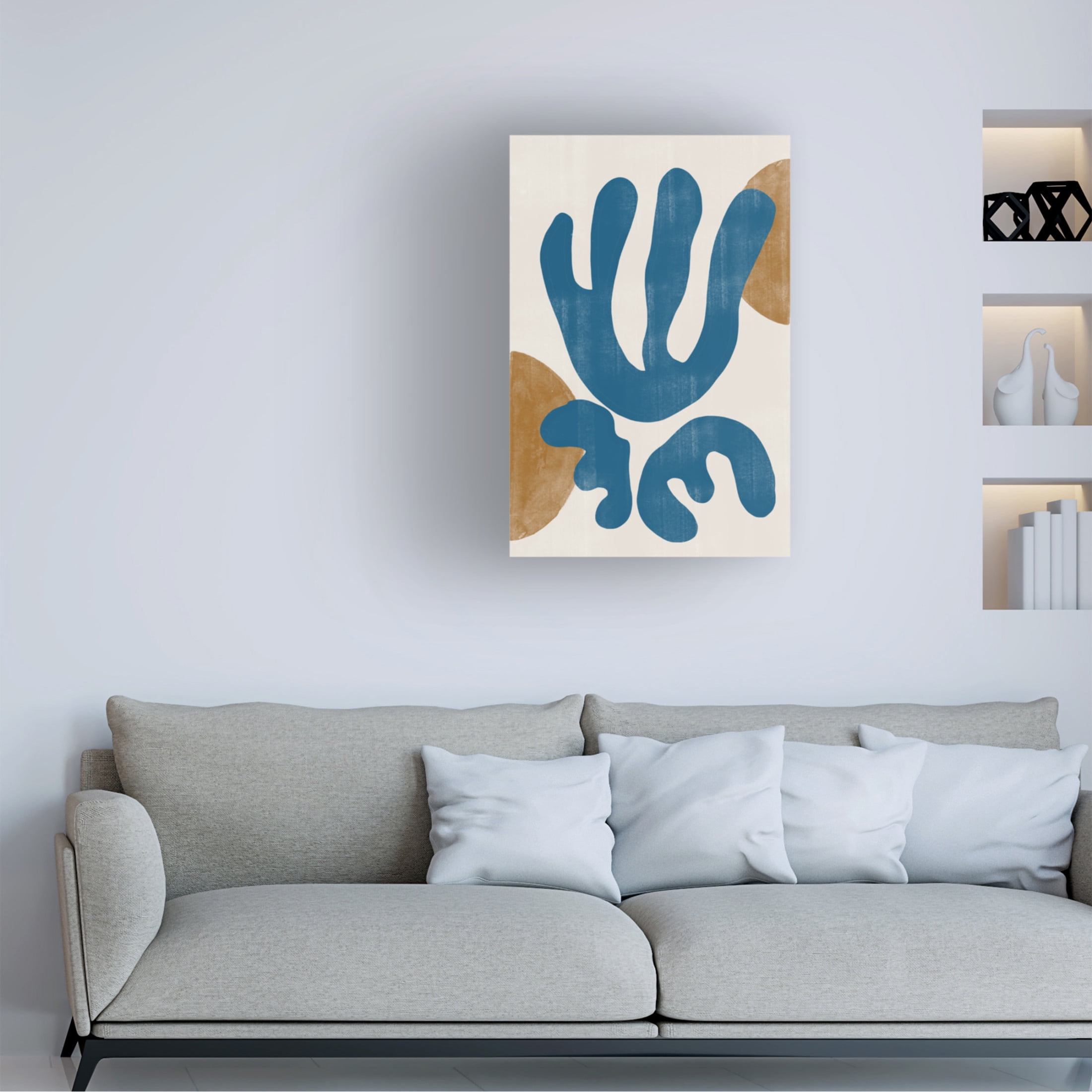 Trademark Fine Art THE MIUUS STUDIO Modern Plant No3 Canvas Wall Art