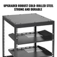 thumbnail image 5 of Favory Open Frame Server Rack,  Adjustable Depth, Free Standing or Wall Mount Network Server Rack, 4 Post AV Rack with Casters, Holds All Your Networking IT Equipment AV Gear Router Modem, 5 of 8