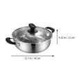 thumbnail image 2 of SHINYPASING Induction Cooking Pot for Hot Pot Stainless Steel Kitchenware Non Rusting 1Set, 2 of 8