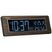 Seiko Clock Alarm Clock Radio Digital AC Type Color LCD Series C3 Brown Wood Grain DL210B SEIKO