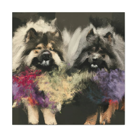 Keeshond in Baroque - Canvas