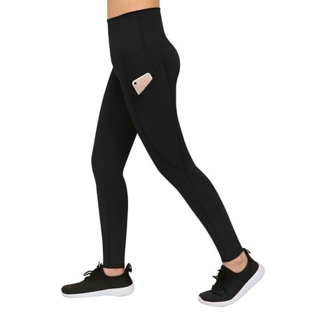 HDE Women's High Waist Yoga Pants Athletic Leggings with Smartphone (Best Yoga Pants Pics)