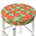 thumbnail image 3 of Honeii Hand Drawn Strawberry Bar Stool Covers – Perfect Fit for 12" to 14" Round Stools, Crease-Resistant, Stretchy, Washable & Dustproof Seat Slipcovers-14 inch, 3 of 7