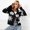 Black, variant on Womens Short Cardigan Flower Printed Knitted Cardigan V Neck Mink Fleece Sweater Womens Coat Spring Outfit