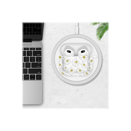 SaharaCase - Hybrid Flex Case for Apple AirPods 3 (3rd Generation) - Clear/Yellow