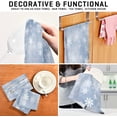 thumbnail image 7 of 1 Pack Snowflakes Kitchen Towels Highly Absorbent, Super Soft Dishcloths 18 x 28 Inches Reusable Quick Drying Tea Towels Set for Home,Kitchen Decor Wash cloth, 7 of 7