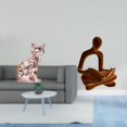 thumbnail image 2 of Figura de escritorio,Estatua de gato en estante,escritorio,oficina,decoración del hogar,Figura decorativa de escritorio de cerámica para decoración del hogar,Figura del pensador, 2 of 8