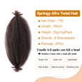 thumbnail image 2 of Cabello trenzado Yufeihe Marley Twist, 16 cm, Spring Afro, 8 paquetes, 2 of 8