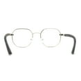 thumbnail image 4 of 90s Retro OG Rapper Luxury Art Deco Rectangle Fashion Glasses Silver Grey, 4 of 4