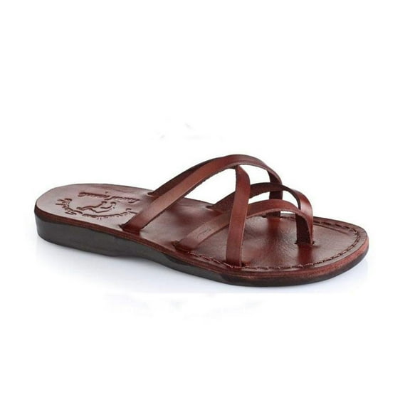 Tamar - Leather Strappy Flip Flops - Womens Sandals