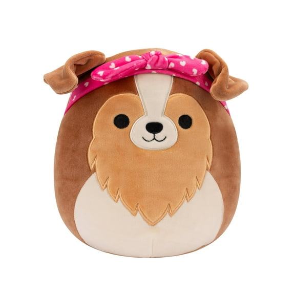 Squishmallows Official Kellytoy 5 Inch Soft Plush Valentines Andres the Sheltie