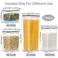thumbnail image 5 of Airtight Food Storage Containers Set, Sindcom BPA-Free 7pcs Plastic Kitchen and Pantry Organization Canisters, Black, 5 of 8