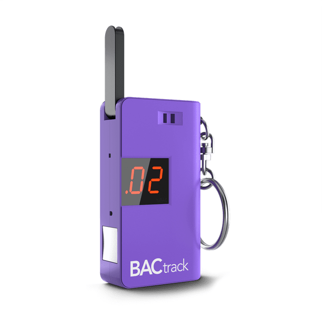 BACtrack Keychain Breathalyzer (Purple) | Ultra-Portable Pocket Keyring Alcohol Tester for Personal Use