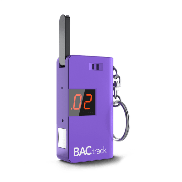 BACtrack Keychain Breathalyzer (Purple) | Ultra-Portable Pocket Keyring Alcohol Tester for Personal Use
