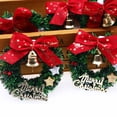 thumbnail image 4 of Mini corona de Navidad para vacaciones, adornos, guirnalda, árbol de Navidad, Mini coronas colgantes, 5 uds., 4 of 4