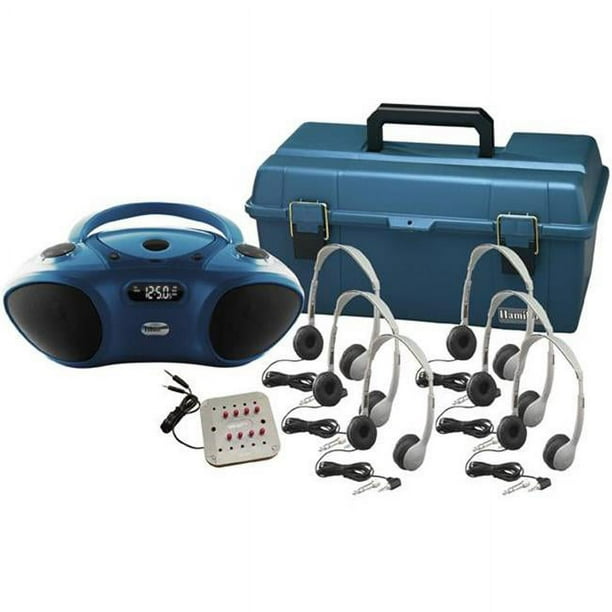 Hamilton Electronics LCP/HB100BT/MS2L Bluetooth pour 6 Personnes&44; Centre d'Écoute CD & FM avec Écouteurs Personnels