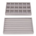 thumbnail image 1 of Jewelry Selection Box, Jewelry Storage Box Adjustable Soft Space Saving Various Grid  For Jewelry Selection, 1 of 8