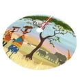 thumbnail image 2 of Kll 36" Christmas Tree Skirt African Women In Mountain Landscape Xmas Tree Skirts Mat For New Year Xmas Holiday Party Indoor Outdoor Home Decoration, 2 of 9