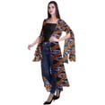 thumbnail image 3 of Moomaya Gilet Ouvert Imprimé Georgette à Manches Fendues pour Femmes, 3 of 5