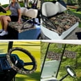 thumbnail image 7 of XYZCANDO Deer 4 Pack Golf Cart Seat Covers Hunting Tree Golf Cart Steering Wheel Covers 2 PCS Golf Cart Flags Golf Cart Towel Seat Covers Anti Slip Steering Wheel Protector Small Flag Brown, 7 of 7