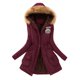 thumbnail image 2 of Ichuanyi liquidación para mujer chaqueta de capucha larga calientes capas de invierno delgadas ICHUANYI WER2023081603950, 2 of 7