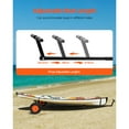 thumbnail image 5 of KFFKFF Marine Trailer Trolley, Carrying Capacity of 420lbs, Constructed from Carbon Steel with Variable Length, Equipped with 15.7 in Air-Filled Tires and Anti-Slip Support Stand, 5 of 9