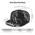thumbnail image 6 of Gaeub I Need More Space Flat Bill Snapback Hats Baseball Caps with Adjustable for Running Workouts and Outdoor Activities, 6 of 9