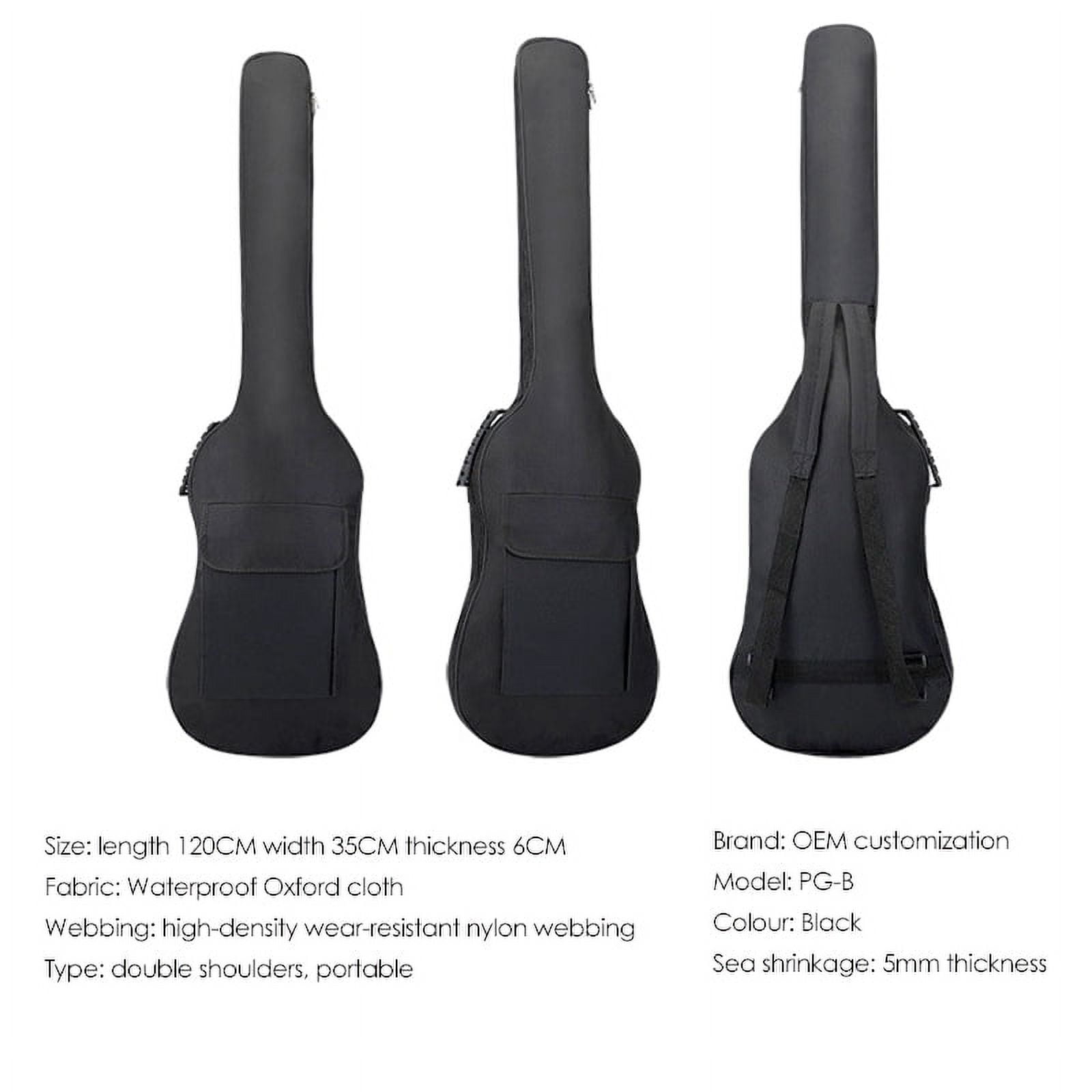 Electric Guitar Bag Gig Bag Backpack Padded Soft Case 5mm Padding Waterproof Backpack