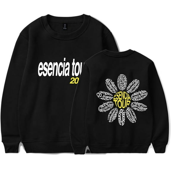Humbe Esencia Tour Sedes Crewneck Sweatshirt Unisex Long Sleeve Streetwear Pullovers