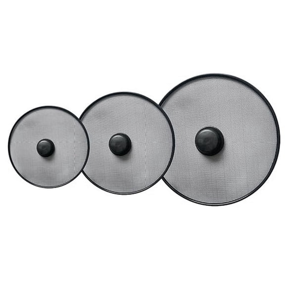 Flahamy 3Pcs Kitchen Splash Guard Splatter Screens Frying Pan Splatter Guard Grease Splatter Screen Mesh Oil Proof Pot Lid