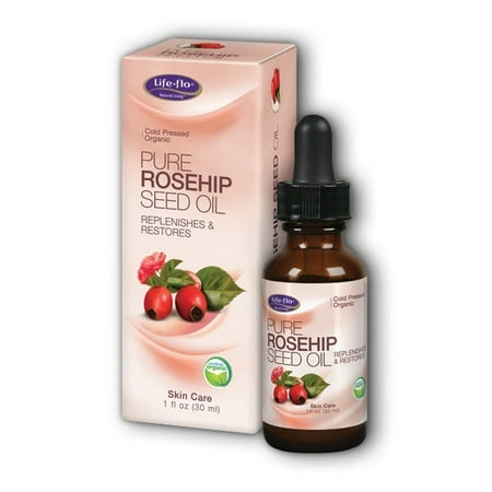 Life-flo Pure Rosehip Seed Oil, 1 Oz (Best Cold Pressed Rosehip Seed Oil)