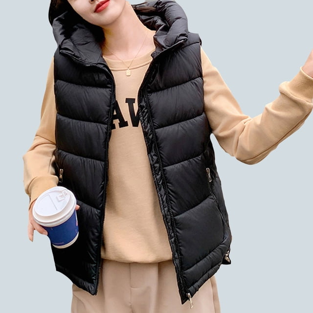 LOVZFMLL Vestes pour Femmes Coton Veste Courte pour Femmes Style Mode à Capuche Polyvalente