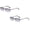Black*2pc, variant on Trimmed Edge Frameless Reading Glasses Sun Visor, Frameless Bifocal Sunglasses for Middle and Elderly Men: Anti Glare Comfortable and Protective Eyewear, Eye*1