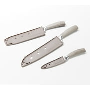 Restored Blue Jean Chef 3-Piece Forged Cutlery Set Manufacturer Tan (Refurbished)
