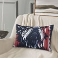thumbnail image 5 of Zufioo Bulldog with Forest Flag Print Double-sided Plush Pillow Cover,Decorative Pillow Protector without Pillow Core, Suitable for Sofa, Bedroom, Car-16"x24", 5 of 6