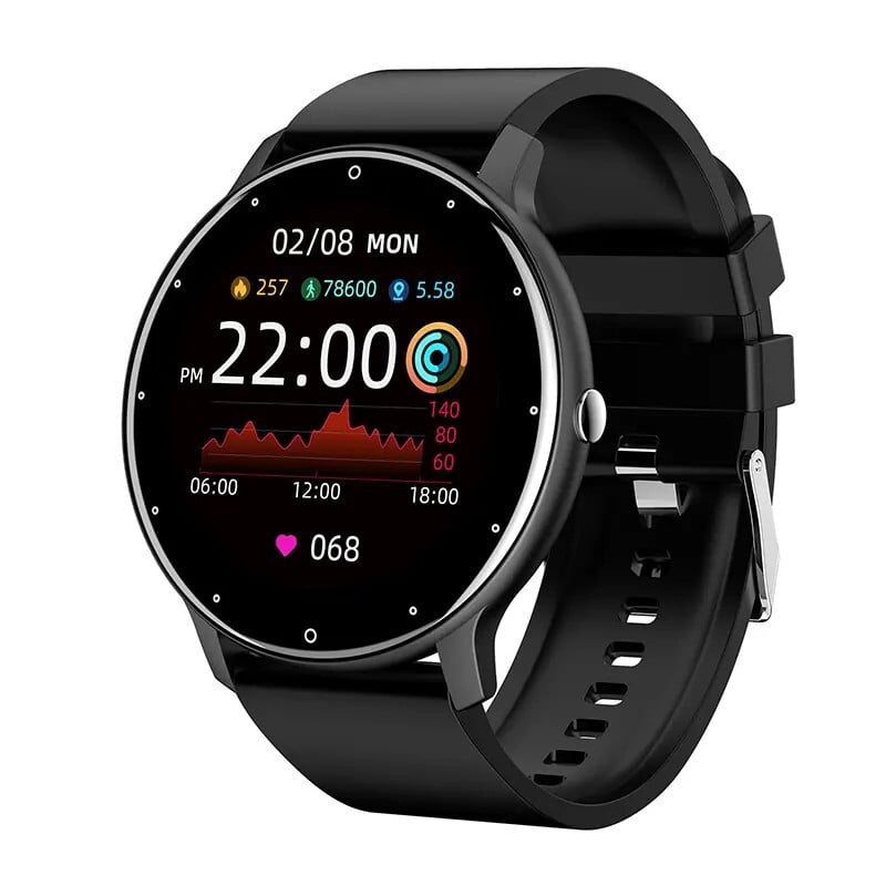 for Samsung Galaxy Note20 Ultra Smart Watch, Fitness Tracker Watches for Men Women, IP67 Waterproof HD Touch Screen Sports, Activity Tracker with Sleep/Heart Rate Monitor - Black