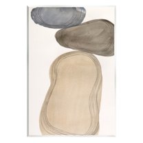 Stupell Industries Contemporary Circular Shapes Arrangement Graphic Art Unframed Art Print Wall Art, Design by Laura Marr