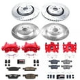 thumbnail image 2 of PowerStop Front and Rear Z23 Evolution Sport Brake Pad and Rotor Kit with Red Powder Coated Calipers Fits: LINCOLN Select Models KC7231, 2 of 5