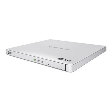 - LG Ultra-Slim Portable DVD Burner and Drive with M-DISC Support, White
